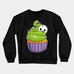 Spoopy Kawaii Cute Halloween Cupcake Crewneck Sweatshirt